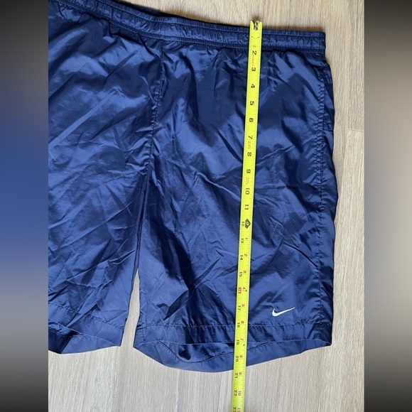 Nike Trainers Spell Out Trunks Shorts Lined Blue Vintage Men’s Size L - Picture 9 of 11